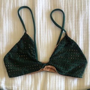 Acacia Seaweed Mesh swim top